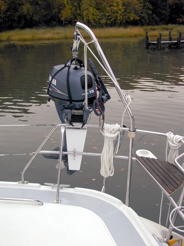 outboard rail lift kato mounted marine lifts attachments deck